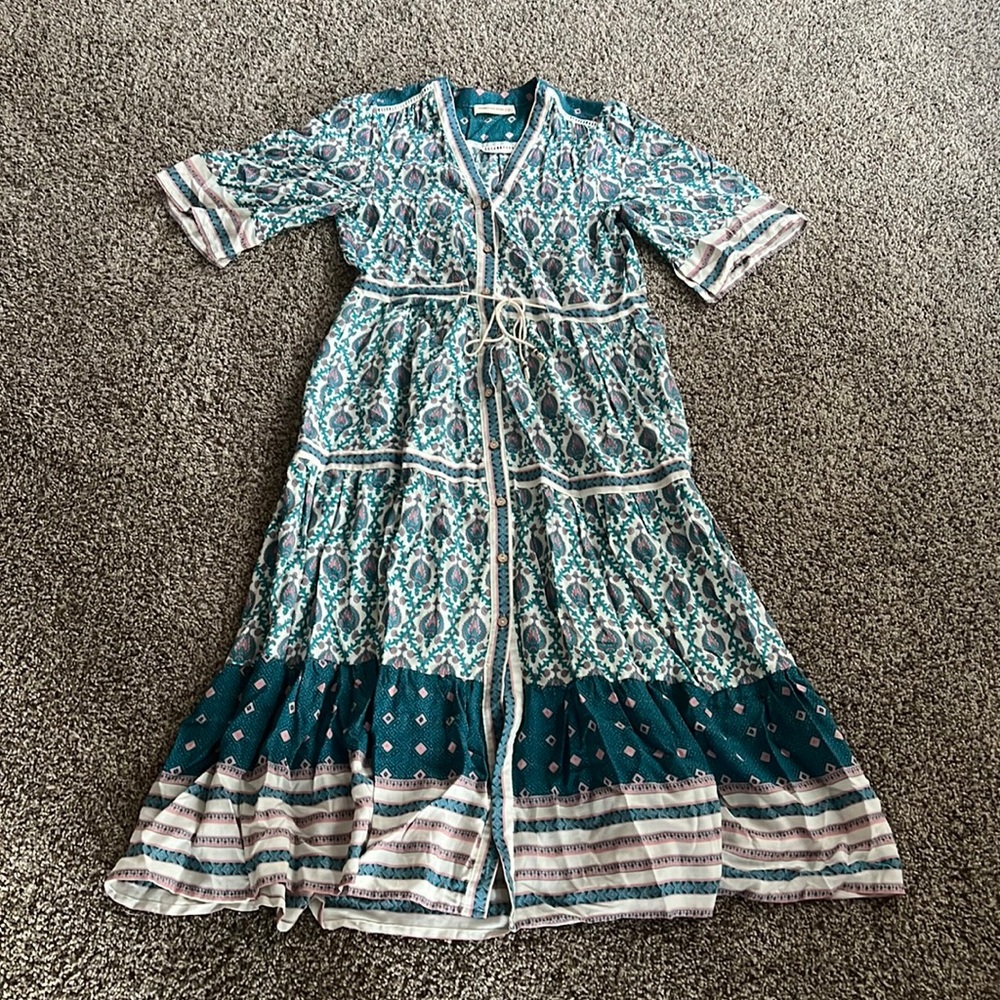 Pepper Place Design tiered midi dress